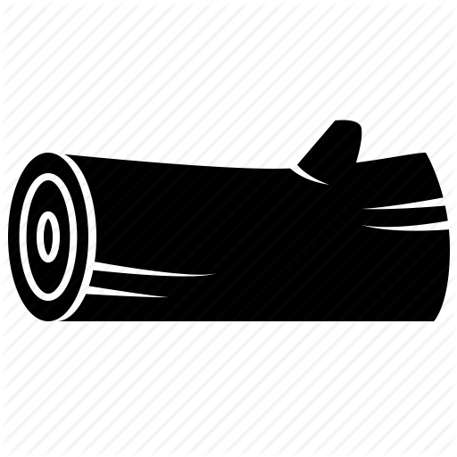 Example 1 - Wood Log Black And White, Transparent background PNG HD thumbnail