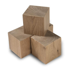Plain 9pc Wooden Blocks 5cm c