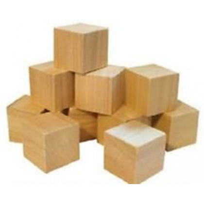 Plain 9Pc Wooden Blocks 5Cm Cube - Wooden Block, Transparent background PNG HD thumbnail