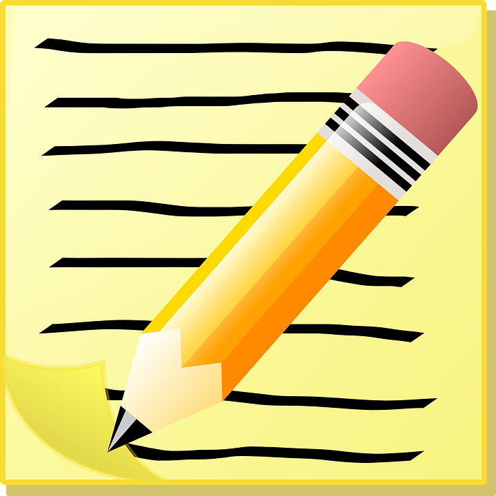 Write Note Memo School Paper Pen Pencil Office - Writing A Note, Transparent background PNG HD thumbnail