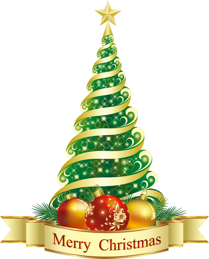 Merry Christmas Green Tree Png Clipart - X Mas Tree, Transparent background PNG HD thumbnail