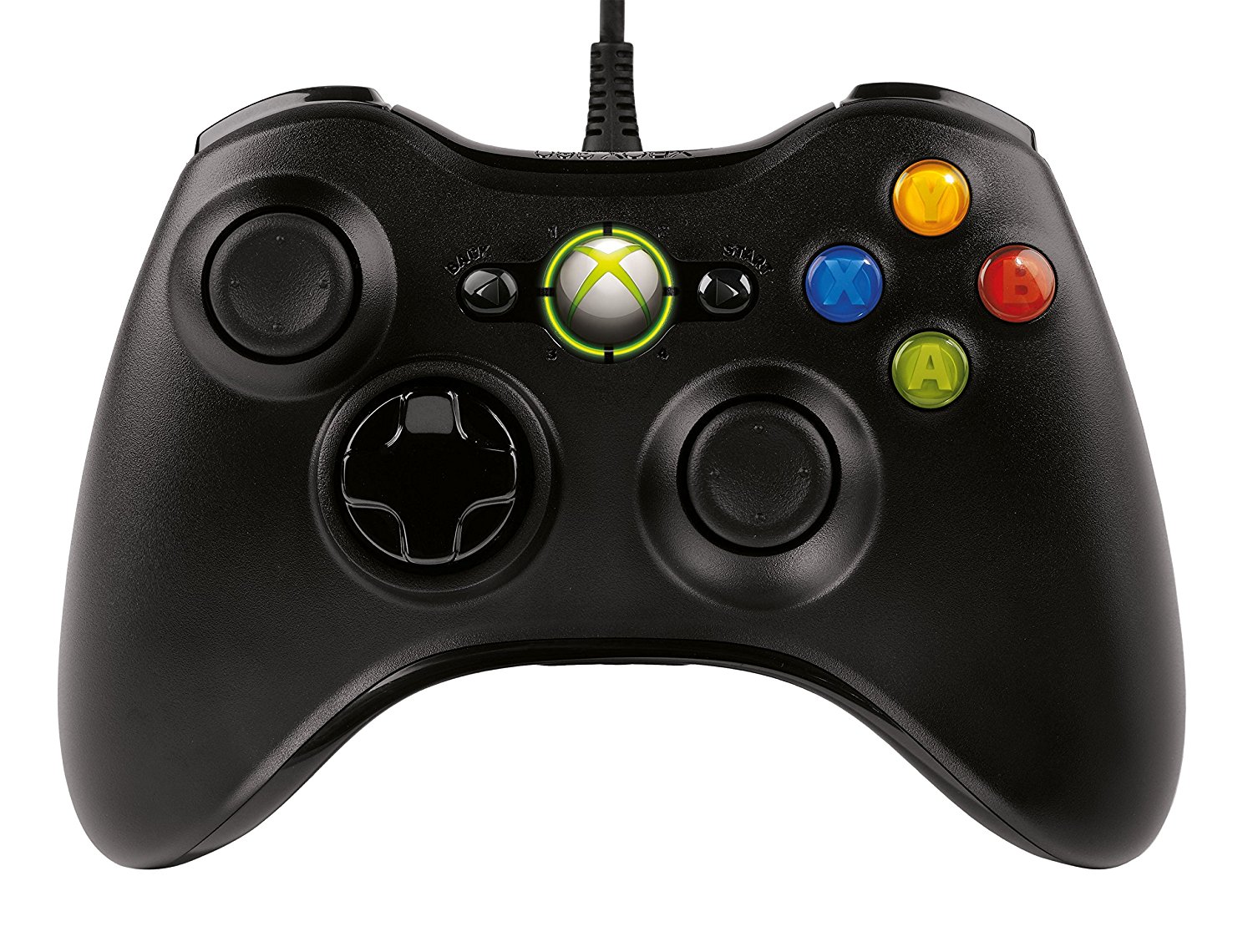 Official Xbox 360 Common Controller For Windows   Black (Pc): Amazon.co.uk: Pc U0026 Video Games - Xbox 360 Controller, Transparent background PNG HD thumbnail