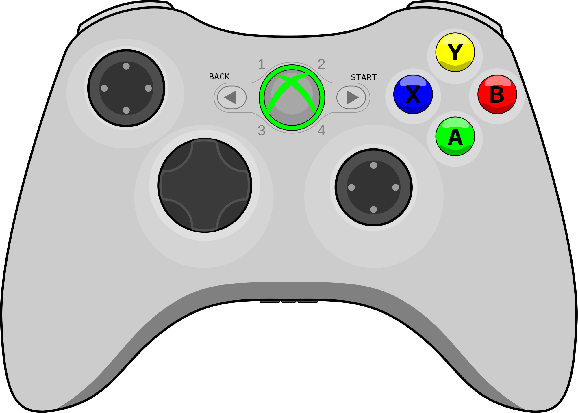 Xbox 360 Controller Png - Open Hdpng.com , Transparent background PNG HD thumbnail