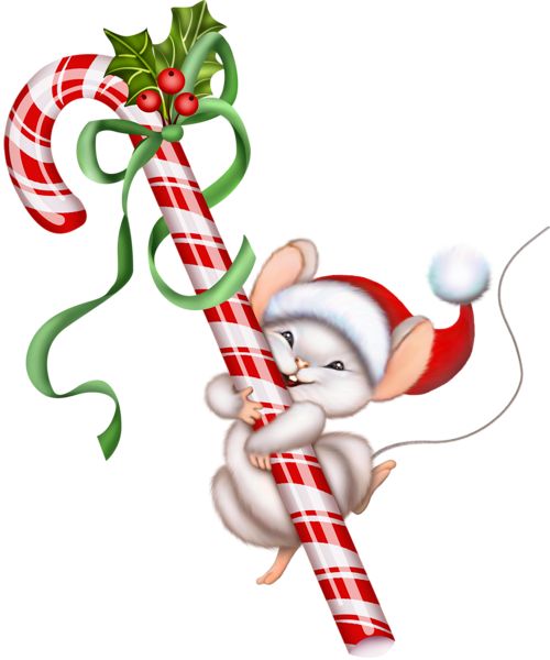 Christmas Mouse Clip Art | Gallery Free Clipart Pictureu2026 Christmas Png Christmas Candy Caneu2026 - Xmas Images, Transparent background PNG HD thumbnail