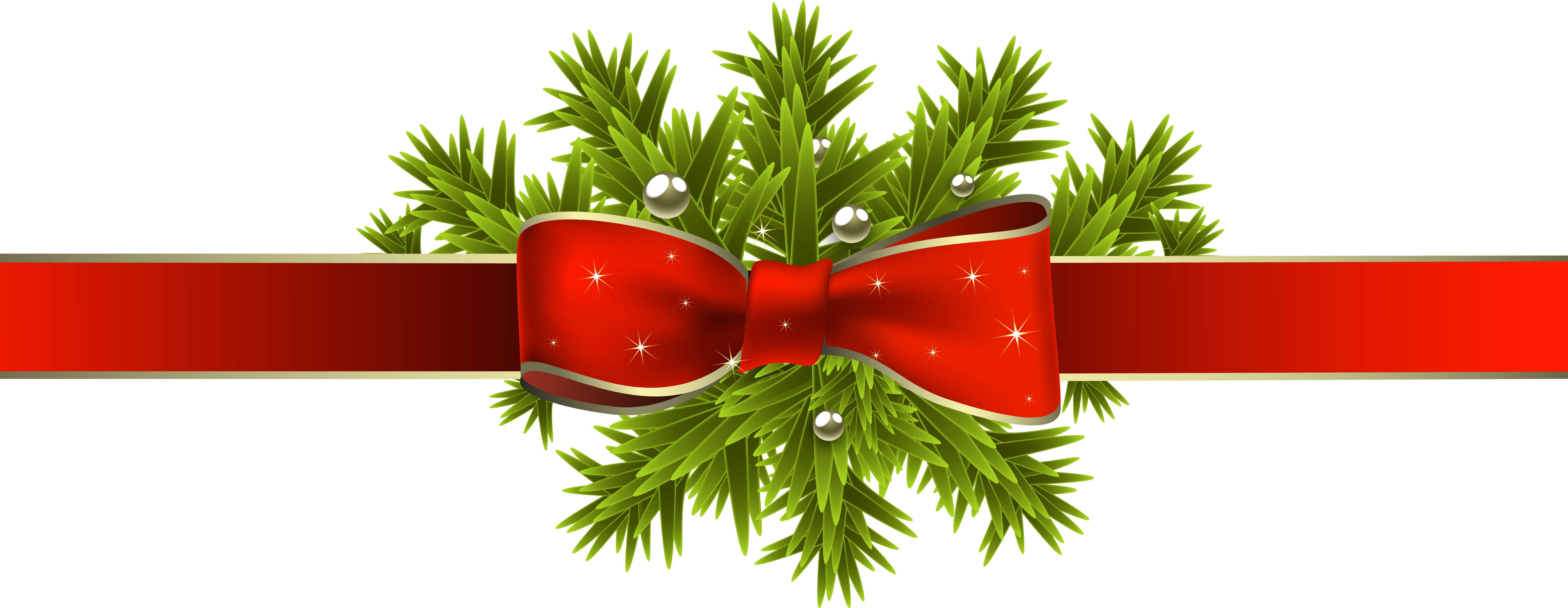Christmas Ribbon Transparent Png Image #35320 - Xmas Images, Transparent background PNG HD thumbnail