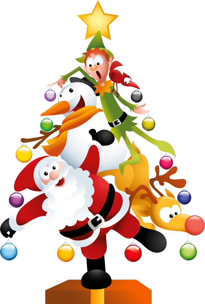 Free Images Of: Funny Transparent Christmas Tree Png Clipart   - Xmas Images, Transparent background PNG HD thumbnail