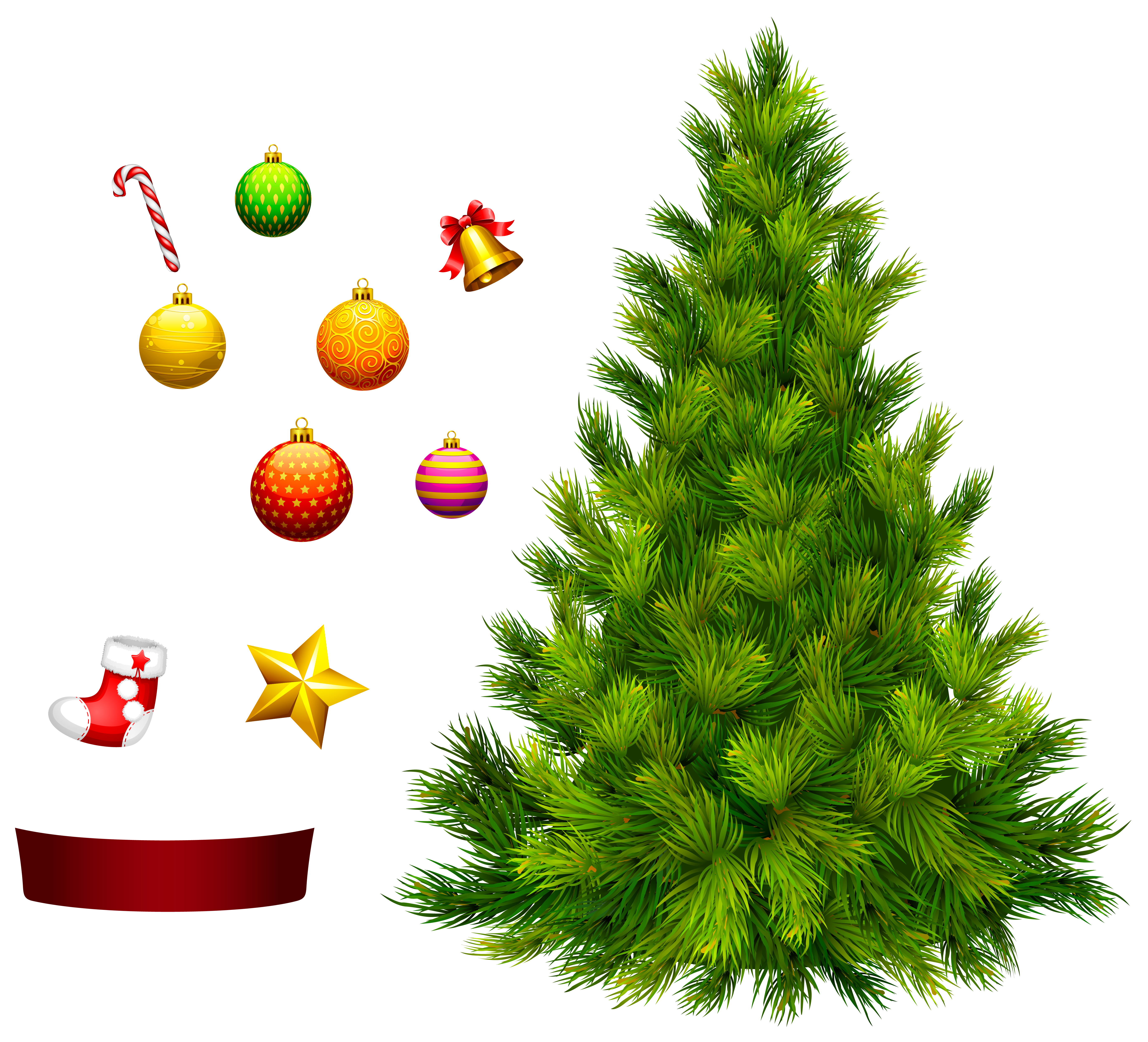 Xmas Tree For Decoration Png - Xmas Images, Transparent background PNG HD thumbnail