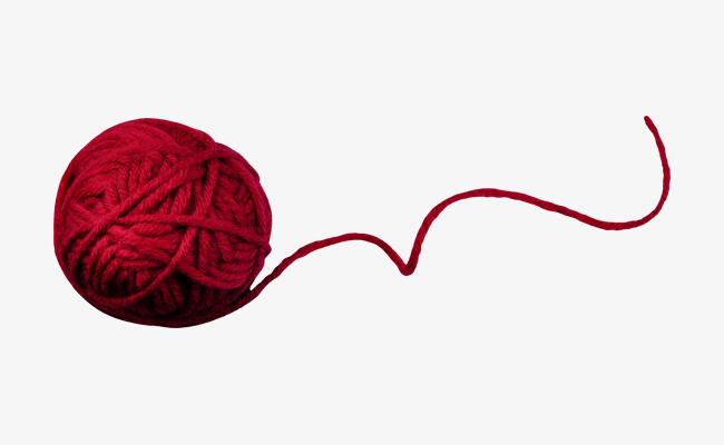 Pretty Red Ball Of Yarn, Red Wool, Ball Of Yarn, Beautiful Wool Png - Yarn Border, Transparent background PNG HD thumbnail