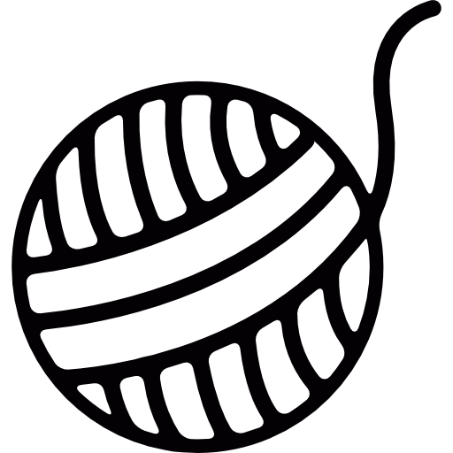 Ball Of Yarn Free Icon - Yarn Black And White, Transparent background PNG HD thumbnail
