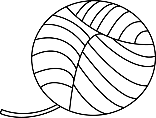 Black And White Ball Of Yarn - Yarn Black And White, Transparent background PNG HD thumbnail