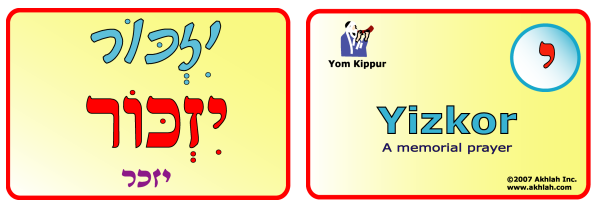 Yizkor [Hebrew]   Hebrew Flash Card To Print Out And Use To Help You. - Yizkor, Transparent background PNG HD thumbnail