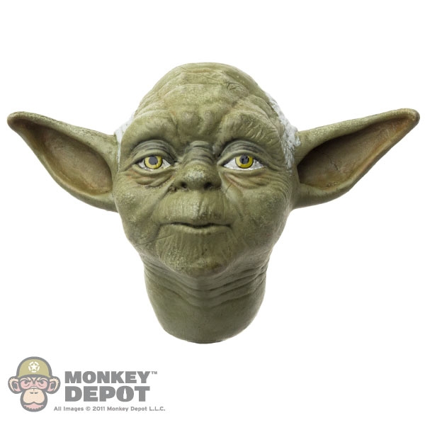 Head: Sideshow Yoda - Yoda Head, Transparent background PNG HD thumbnail