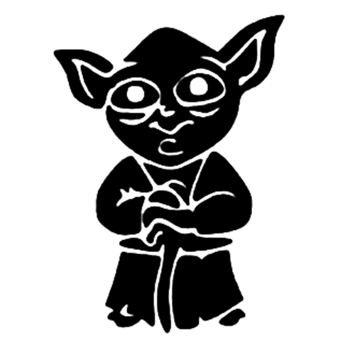 Yoda Png Black And White Hdpng.com 500 - Yoda Black And White, Transparent background PNG HD thumbnail