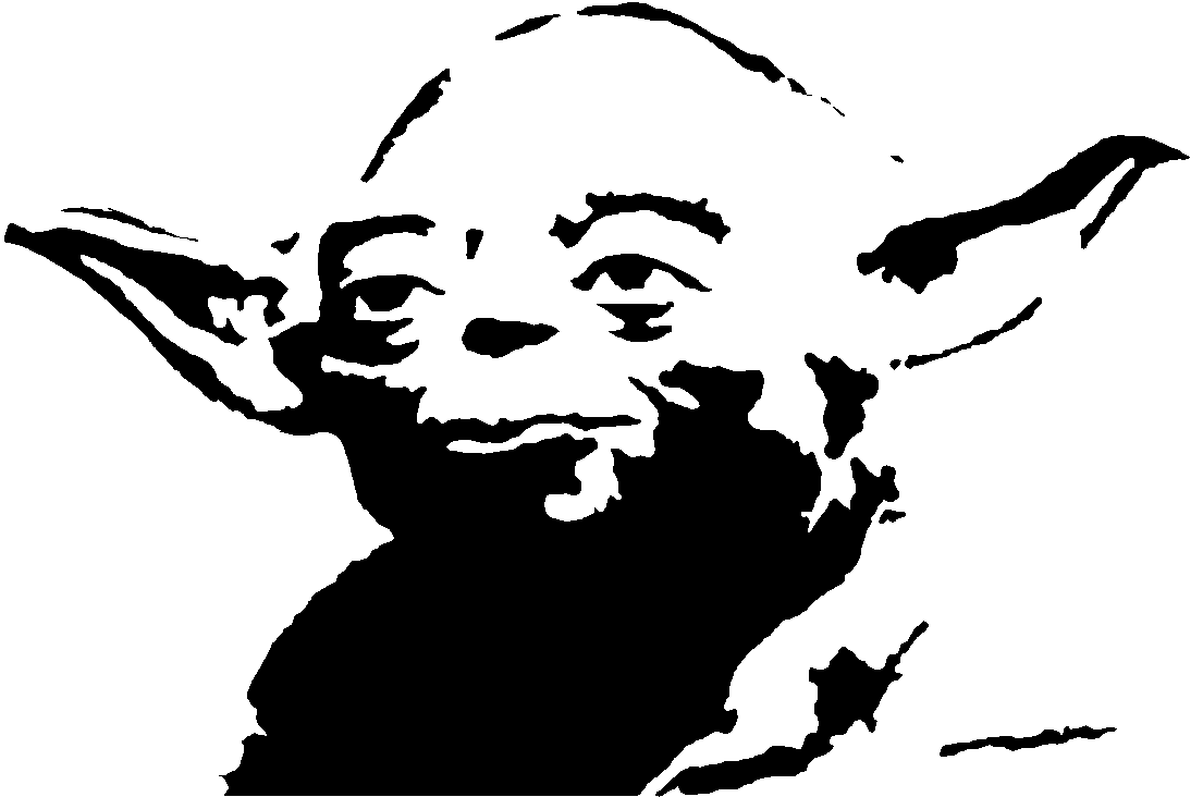 Master Yoda Yoda Black And White - Yoda Black And White, Transparent background PNG HD thumbnail