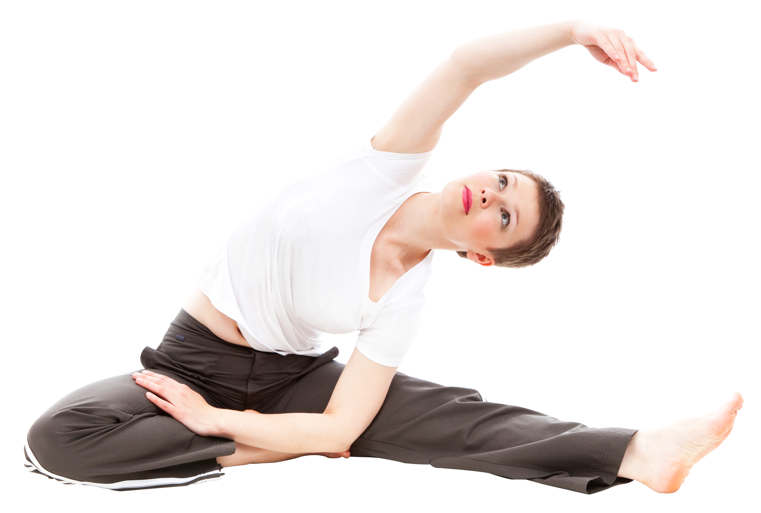 Happy Woman Doing Yoga Png Image - Yoga, Transparent background PNG HD thumbnail