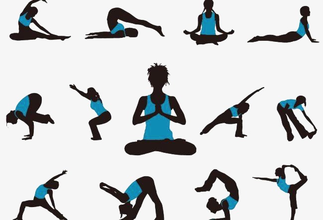 Yoga Poses, Black Blue, Yoga, Posture Png Image And Clipart - Yoga Poses, Transparent background PNG HD thumbnail