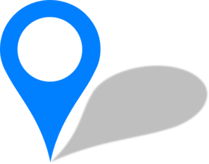 Blue Pin Clip Art - You Are Here, Transparent background PNG HD thumbnail