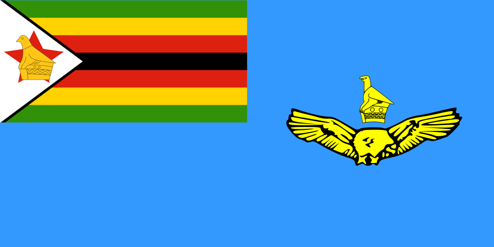 Flag Of The Air Force Of Zimbabwe.png - Zimbabwe, Transparent background PNG HD thumbnail