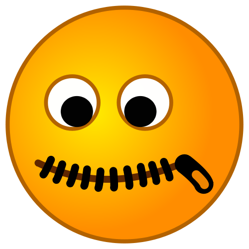 Zipped-Mouth Emoji