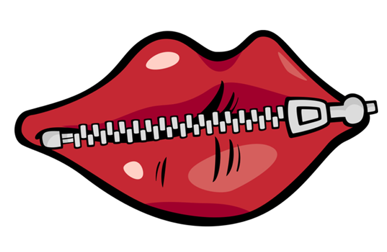 Zip Your Mouth - Zipped Lips, Transparent background PNG HD thumbnail