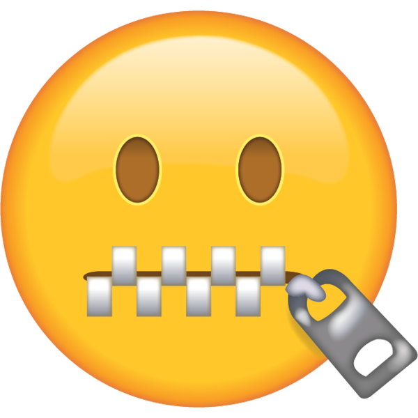 Zipped Lips Png - Zipper Mouth Face Emoji In Png. When Somebody Tells You To Shut Up Or, Transparent background PNG HD thumbnail